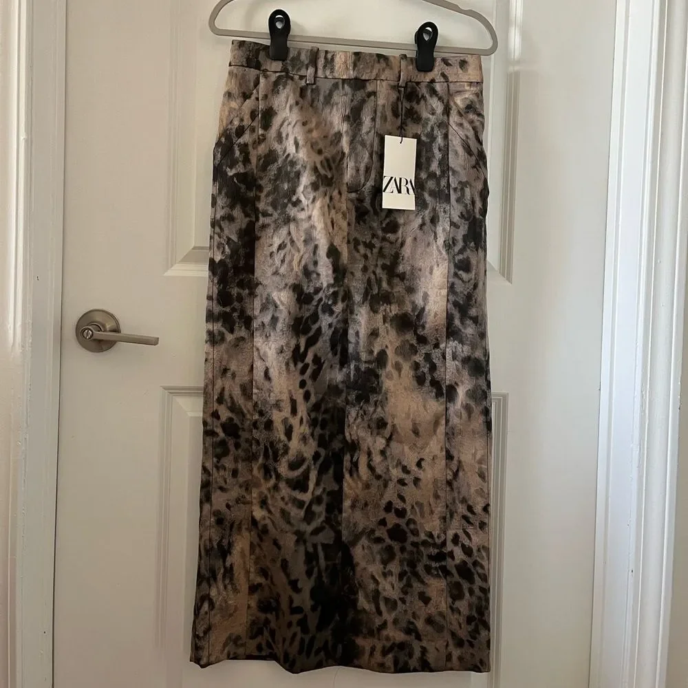 NWT Zara Wrinkle Look Printed Set- Small